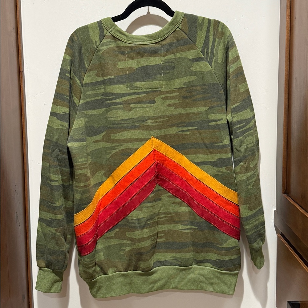 Aviator Nation XL mountain stitch crew neck sweatshirt NWT - Picture 2 of 4